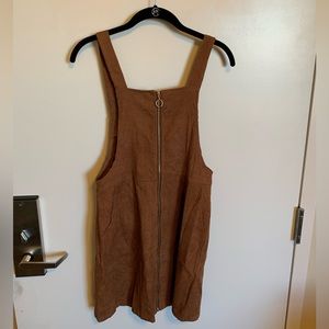 Brown zipper dress